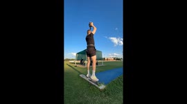 Power unleashed: Javelin pro launches medicine ball in Olympic prep