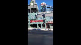 Un breve paseo por Canada, un lindo parque de diversión y mucho frío, aunque la mañana es preciosa.