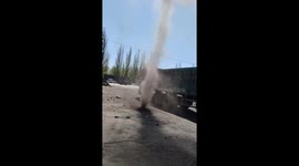 Tornado Rising from Flatland Spotted in China