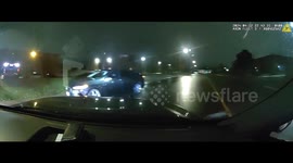 Canada: Car Thief Collides with Police Cars in Toronto