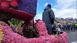 Flower Parade in the Netherlands, April 20, 2024