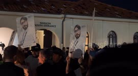 Ahmadiyya Muslims attend candlelit vigil for Bondi Westfields stabbing attack victims in Sydney, Australia