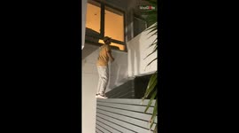 Boy's bold attempt to reach his friend's balcony leads to an unforeseen accident