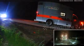 USA: Night Collision with Emergency Vehicle in Moraine, OH