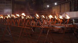 Devotees Engage In Ritualistic Battle Of Flames To celebrate ‘goddess of war’,
