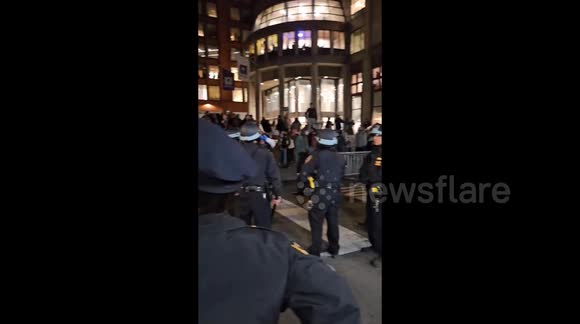 US: Multiple Arrested At Pro-Palestine Protest Outside NYU Stern School