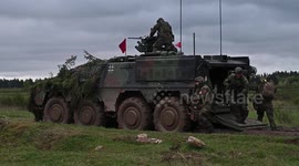 Poland: German Soldiers conduct Live Fire Training Exercise