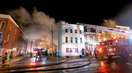2nd alarm apartment building fire, Ashland, Schuylkill County Pennsylvania