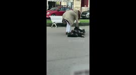 Stubborn Dog Doesn't Want to Walk