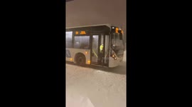 People Heading Out to Shop During Massive Norwegian Snow Storm