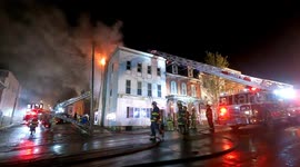 2nd alarm apartment building fire, Ashland, Schuylkill County Pennsylvania