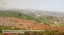 Lebanon: The IDF struck dozens of Hezbollah targets in the area of Ayta ash Shab
