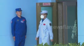 See-off ceremony for Chinese astronauts of Shenzhou-18 mission