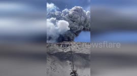 Nevado del Ruiz Volcano spews clouds of ash in Colombia