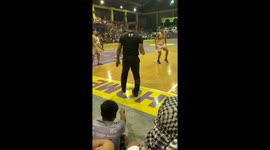 Cockroach invades basketball referee's pants during game