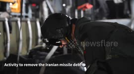 Israel: Activity to remove the Iranian missile debris