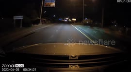 Speeding Car Cuts In Front