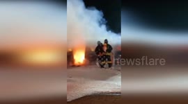 Italy: Fire Destroys 11 Cars at Waste Treatment Plant in Porto Torres