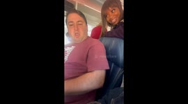 Wife surprises military husband on layover flight after he was gone for a year