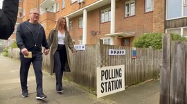 Labour leader Keir Starmer cast his vote at local elections