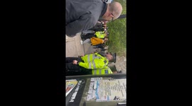 Police battle to maintain control protestors  attempt to stop removal of refugees from hotel.