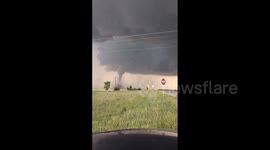 US: Tornados Confirmed In Hawley, Texas Causing Damage And Flooding