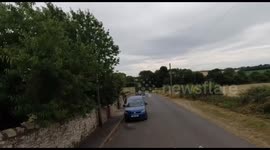 Reckless speeding car nearly causes tragedy in Doncaster