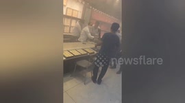 An accident air conditioner blast happened in Jewellery showroom in South India, four individuals injured, one critically serious