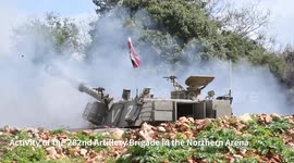 IDF shares footage of 282nd Artillery Brigade's activity on border with Lebanon