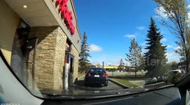 Cyclist crashes into car