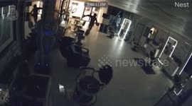 Canada: Security Footage Captures Arsonist Igniting Blaze at Barbershop
