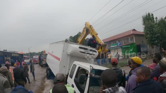 Torrential Flash Floods Hit Nairobi's Ruai Bypass, Trapping Vehicles and Snarling Traffic