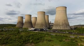 Drone footage captures awe inspiring power station which is the last coal powered station in the UK as it begins to be decommissioned, Nottinghamshire