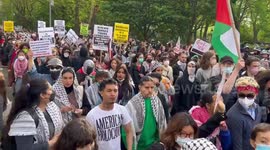 USA: Multiple groups of Palestinian and Gaza Solidarity Encampment supporters 4