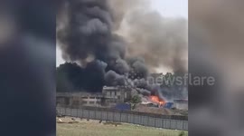 India: Colossal fire breaks out in slums