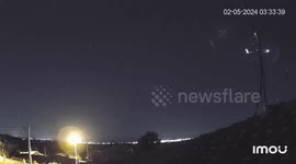 Meteors illuminate sky over cities in Spain