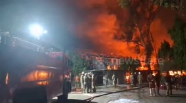 A massive fire breaks out in factory at Sahibabad in UP's Ghaziabad