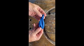 DIY guru makes football out of a balloon and newspapers