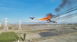 Revolutionary drone technology clears transmission line obstruction with precision fire in China