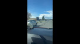 Woman Spots Gun-Shaped Cloud in the Sky