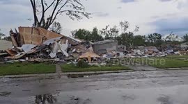 US: Footage Shows Devastating Aftermath Of Tornadoes In Michigan 3