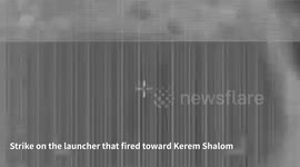 Gaza: IAF aircraft struck the launcher that fired toward Israel