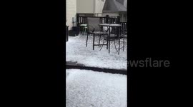 US: Strong Storms Hits Chicago Area Bringing Large Hail, Gusty Winds, And Flood