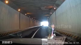 Automatic braking saves elderly pedestrian from collision