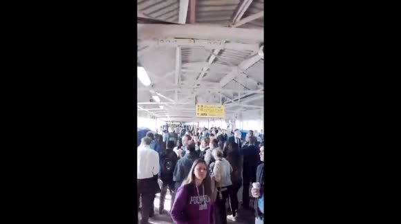 Clapham Junction in London evacuated due to fire at Vauxhall