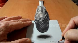 How I Draw 3D Flying castle Pusztapalota by Vamos