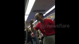 Man swears at commuters after being told to stop smoking on Tube train