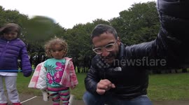 Dead mouse floating in pool, viewed from underwater camera