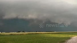 Tornado and large hail strike Logan County, Ohio