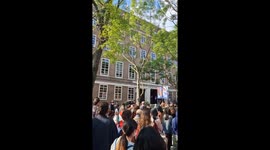 Students protest at SOAS University for the freedom of Palestine